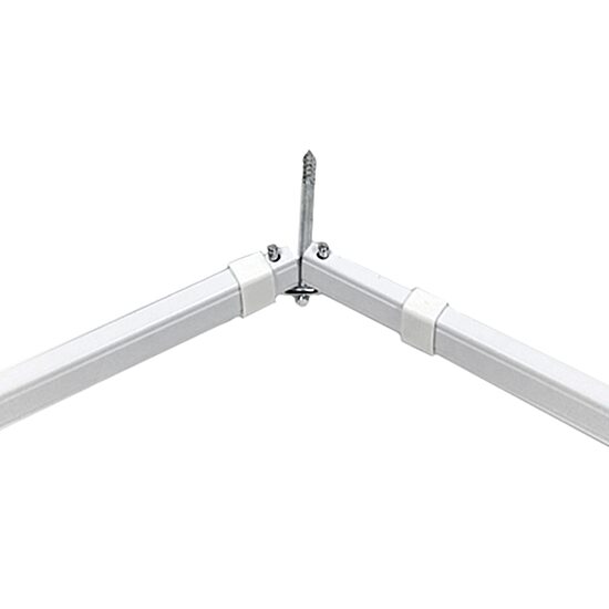 Rod Desyne Lockseam Corner Window 2 IN Adjustable Curtain Rod