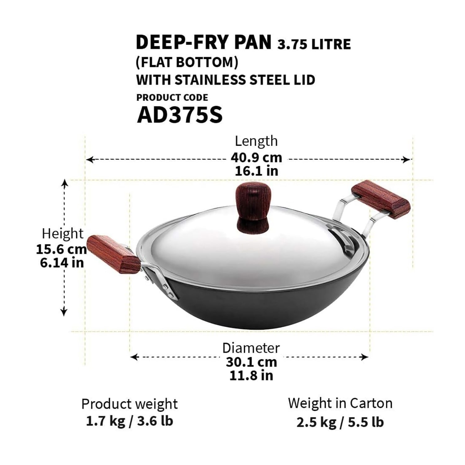 Hawkins Hard Anodized 11" Fry Pan with Lid