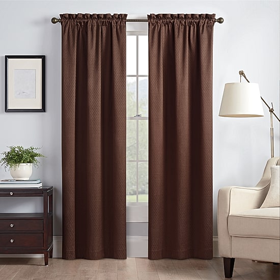 Eclipse Canova Rod Pocket Energy Saving Light-Filtering Single Curtain Panel