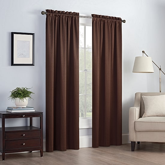 Eclipse Canova Rod Pocket Energy Saving Light-Filtering Single Curtain Panel