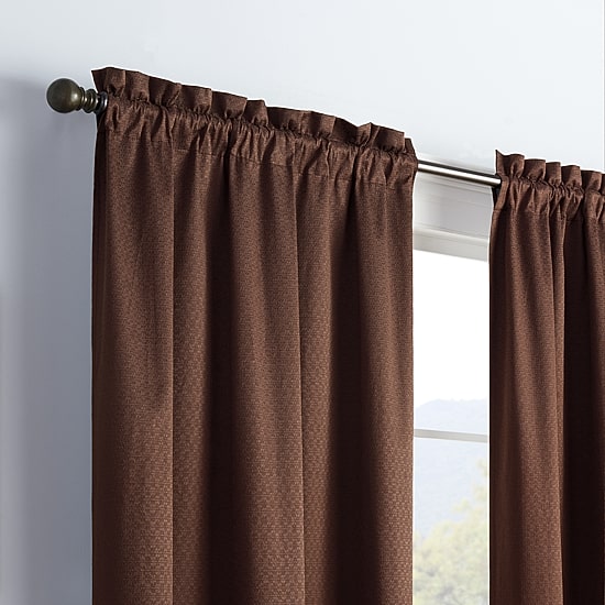 Eclipse Canova Rod Pocket Energy Saving Light-Filtering Single Curtain Panel