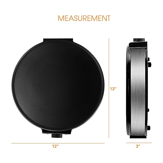 MegaChef Crepe and Pancake Maker Breakfast Griddle