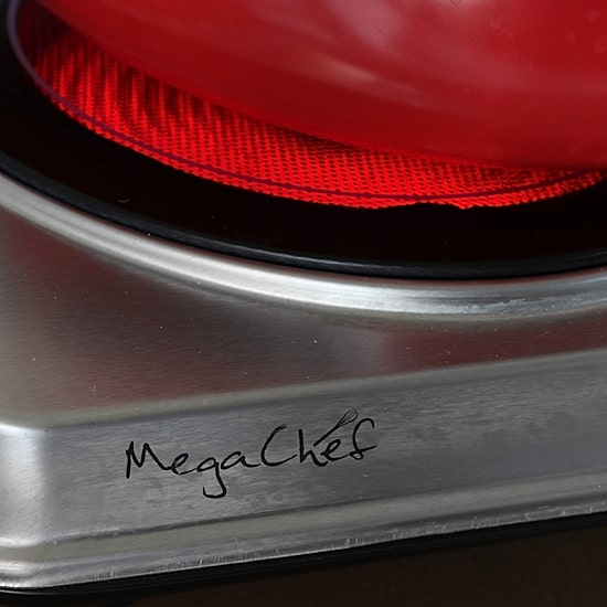 MegaChef Portable 2-Burner Sleek Steel Hot Plate With Temperature Control Electric Burner