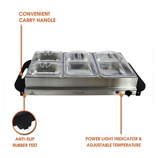 MegaChef Buffet Server & Food Warmer