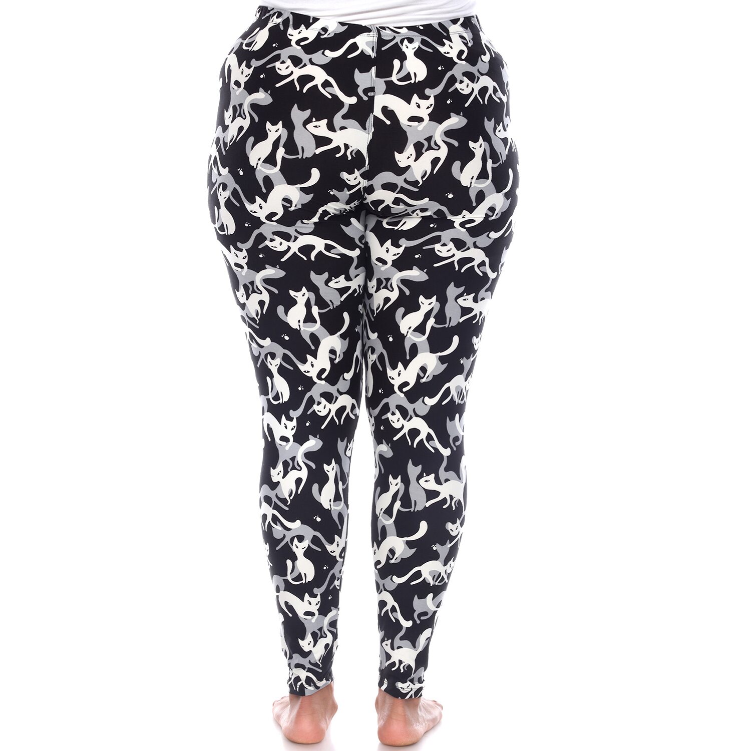 White Mark Womens Mid Rise 28" Plus Full Length Leggings