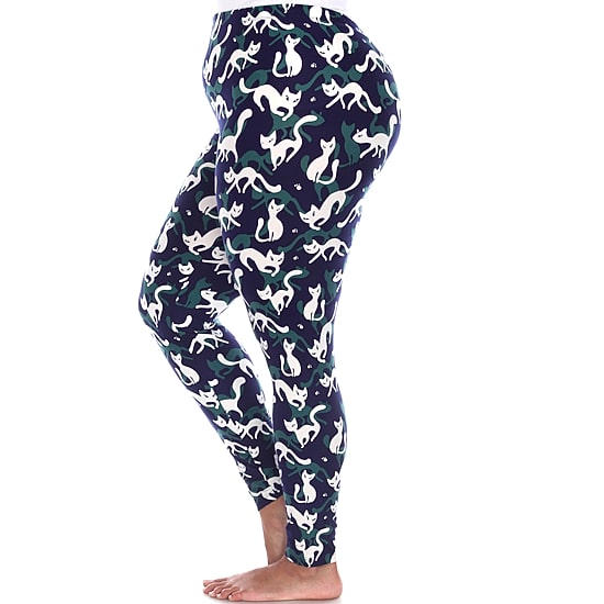 White Mark Womens Mid Rise 28" Plus Full Length Leggings