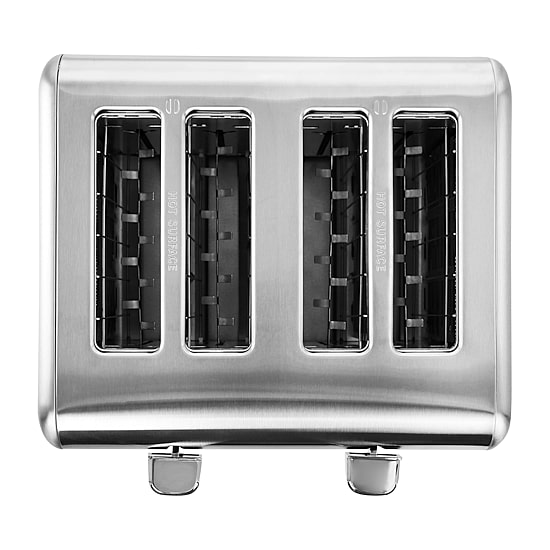MegaChef 4-Slice Stainless Steel Extra Wide Slot Toaster