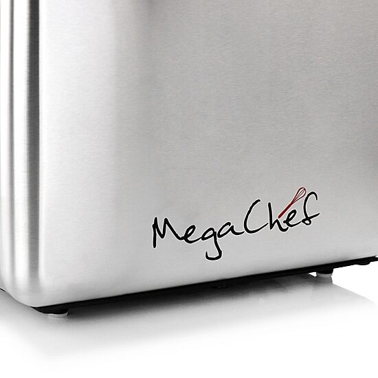 MegaChef 4-Slice Stainless Steel Extra Wide Slot Toaster