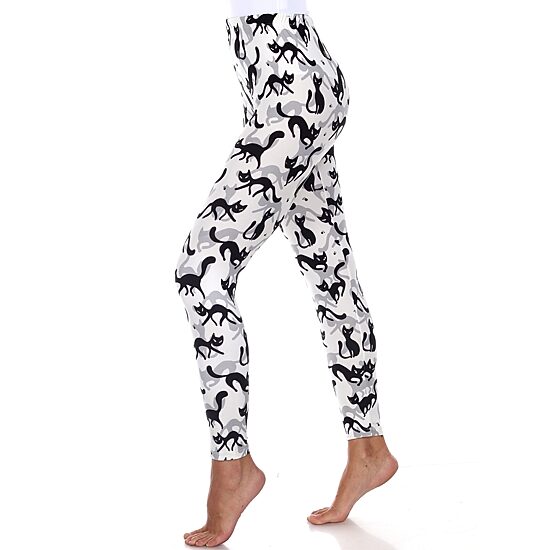 White Mark Womens Mid Rise 26" Full Length Leggings