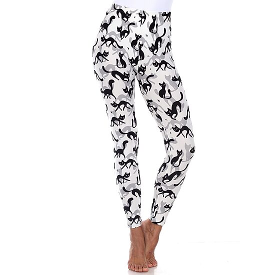 White Mark Womens Mid Rise 26" Full Length Leggings