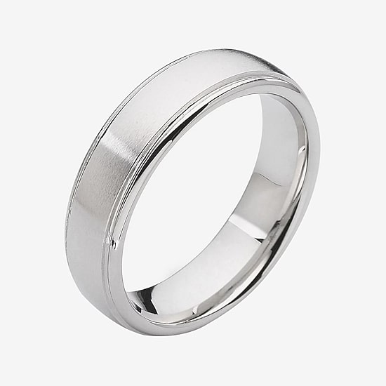  Personalized Mens 6mm Comfort Fit Tungsten Carbide Wedding Band