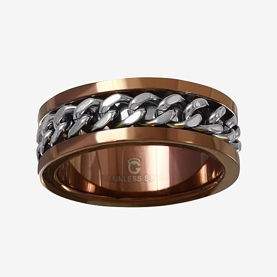 Mens 6MM Stainless Steel Wedding Band