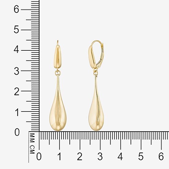 Made in Italy Womens 14K Gold Drop Earrings