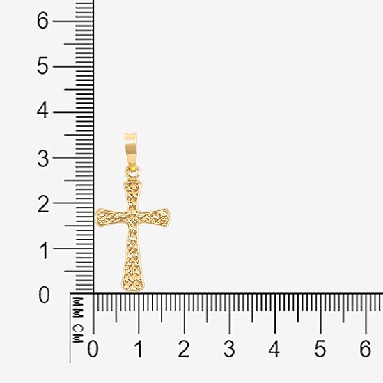 Unisex Adult 14K Gold Cross Pendant