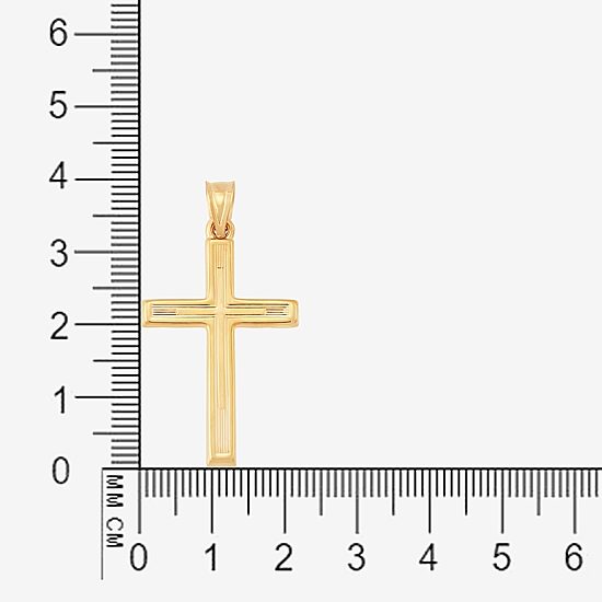 Mens 14K Gold Cross Pendant
