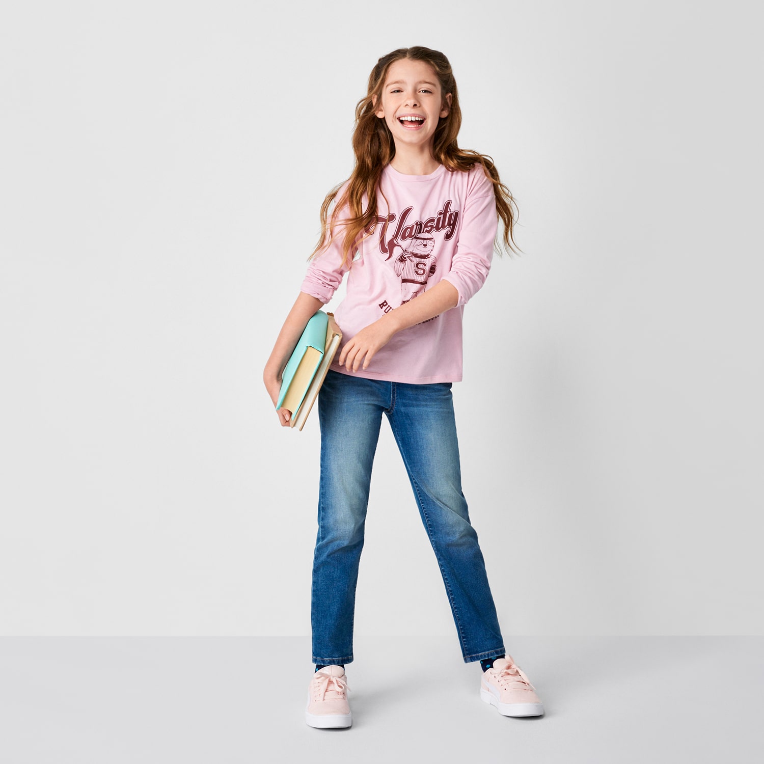 Thereabouts Little & Big Kid Girls Adjustable Waist STRETCH FABRIC Superflex Mid Rise Regular Fit Bootcut Jean