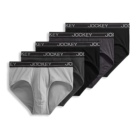 Jockey Lightweight Cotton Blend Mens 5 Pack Briefs 2555