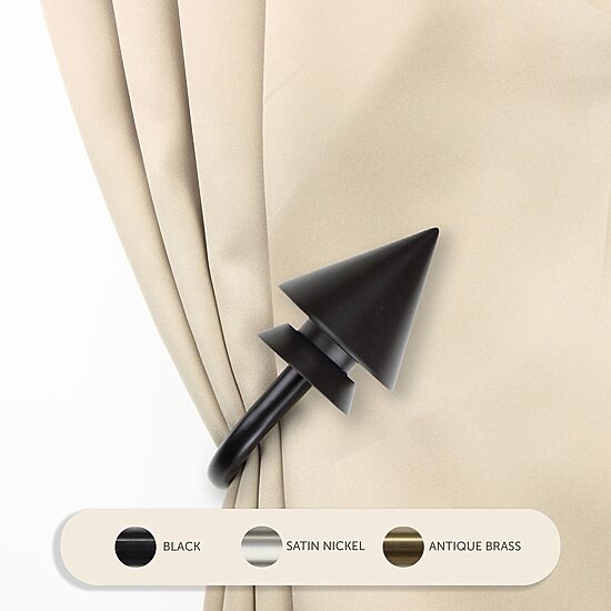 Rod Desyne Cone 2-pc. Curtain Holdback