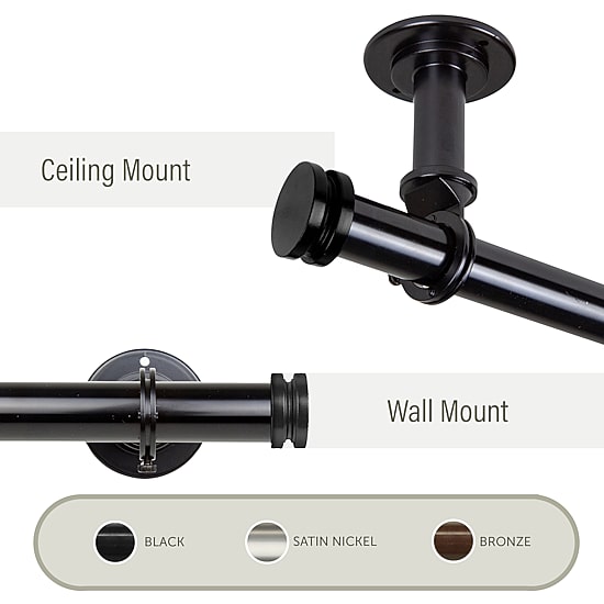 Rod Desyne Industrial Wall 2-pc. Curtain Rod Brackets