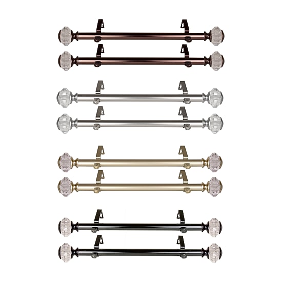 Rod Desyne Inez 1 IN Adjustable Side Curtain Rod