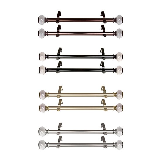 Rod Desyne Ironwood 1 IN Adjustable Side Curtain Rod