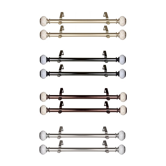 Rod Desyne Vernon 1 IN Adjustable Side Curtain Rod