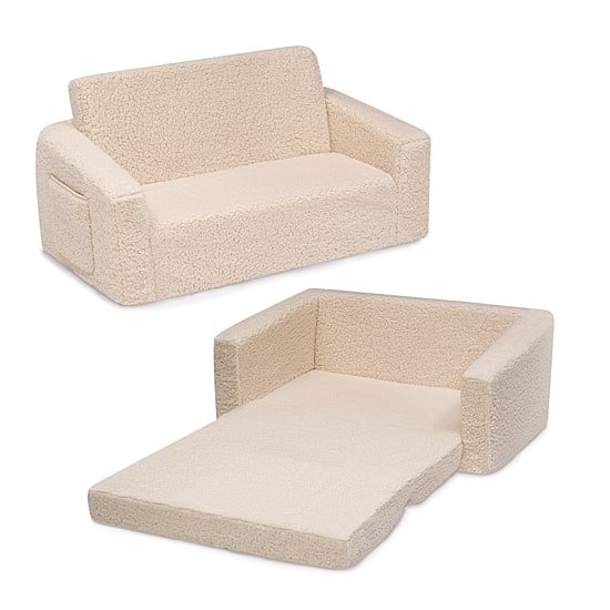 Cozee Flipout Convertible Sherpa Sofa