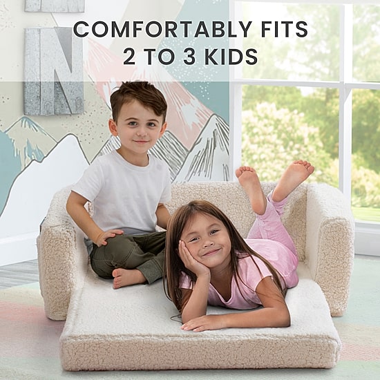 Cozee Flipout Convertible Sherpa Sofa