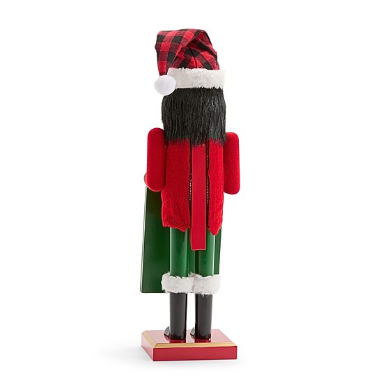 North Pole Trading Co. 14in Photo Frame African American Wood Christmas Nutcracker