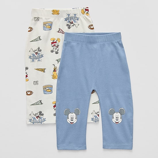 Disney Baby Boys Straight Regular Fit Mickey Mouse Pull-On Pant