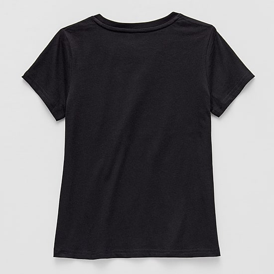 Xersion Little & Big Kid Girls Crew Neck Short Sleeve Regular Fit Graphic T-Shirt