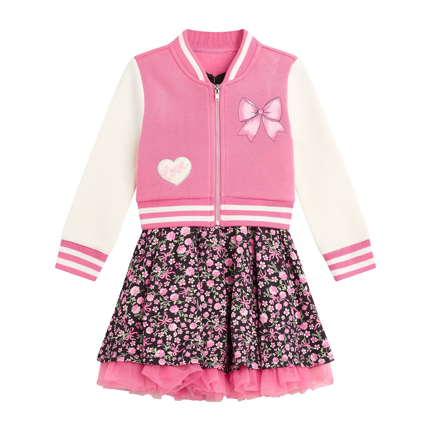 Knit Works Toddler Girls Floral 2-pc. Dress Set