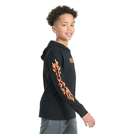 adidas Big Kid Boys Hooded Long Sleeve Regular Fit Graphic T-Shirt