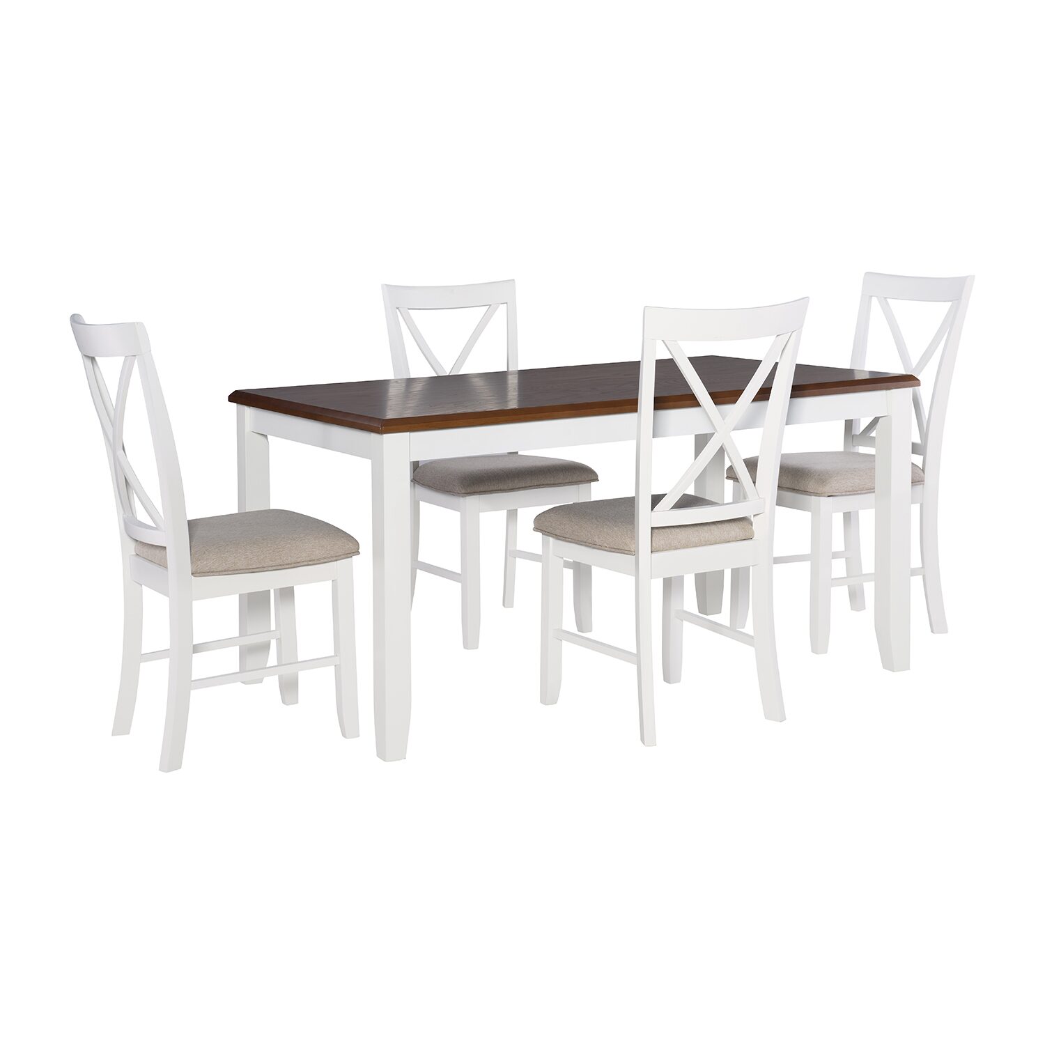 Janisse Rectangular Wood-Top Dining Table