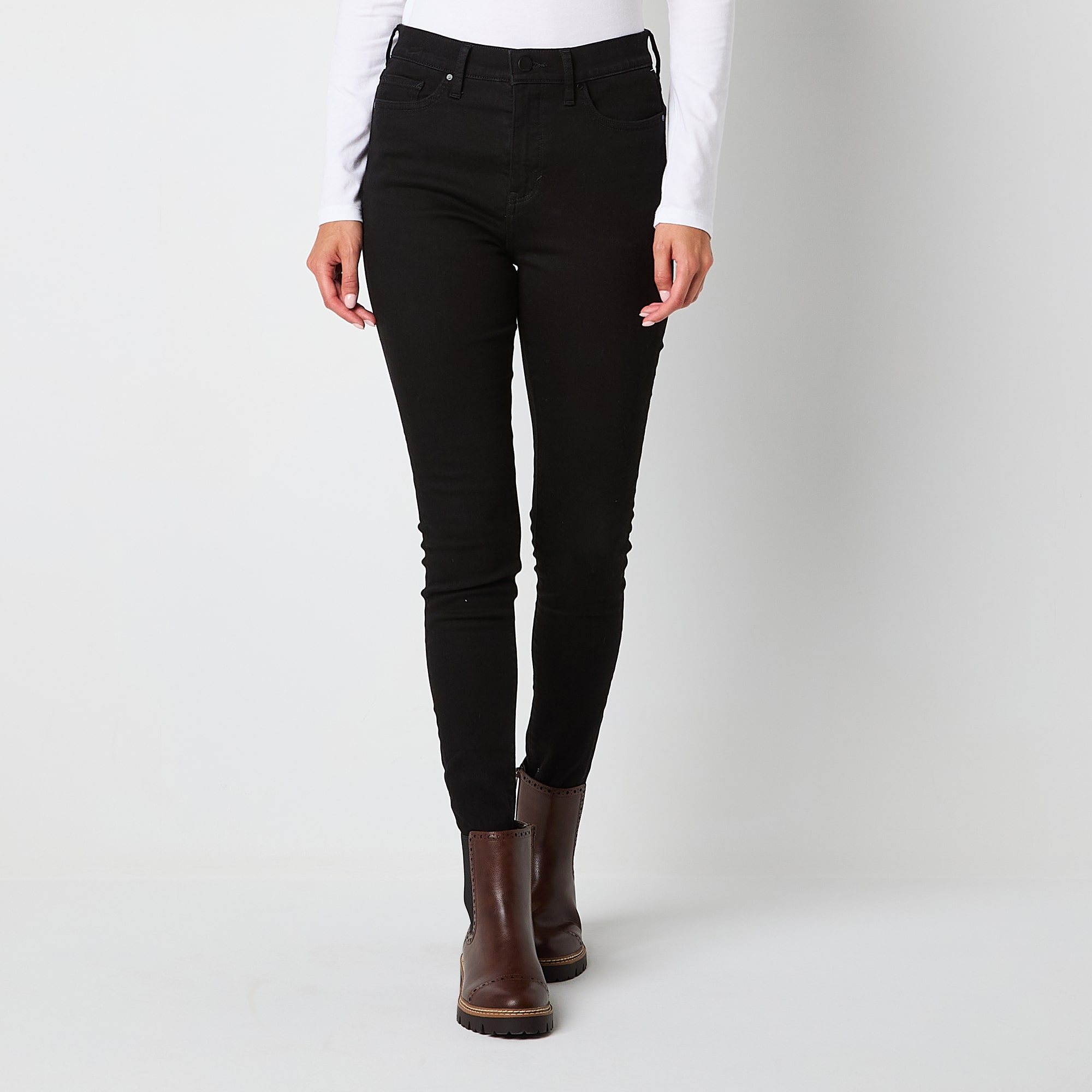 a.n.a Womens High Rise Tall Skinny Fit Jean