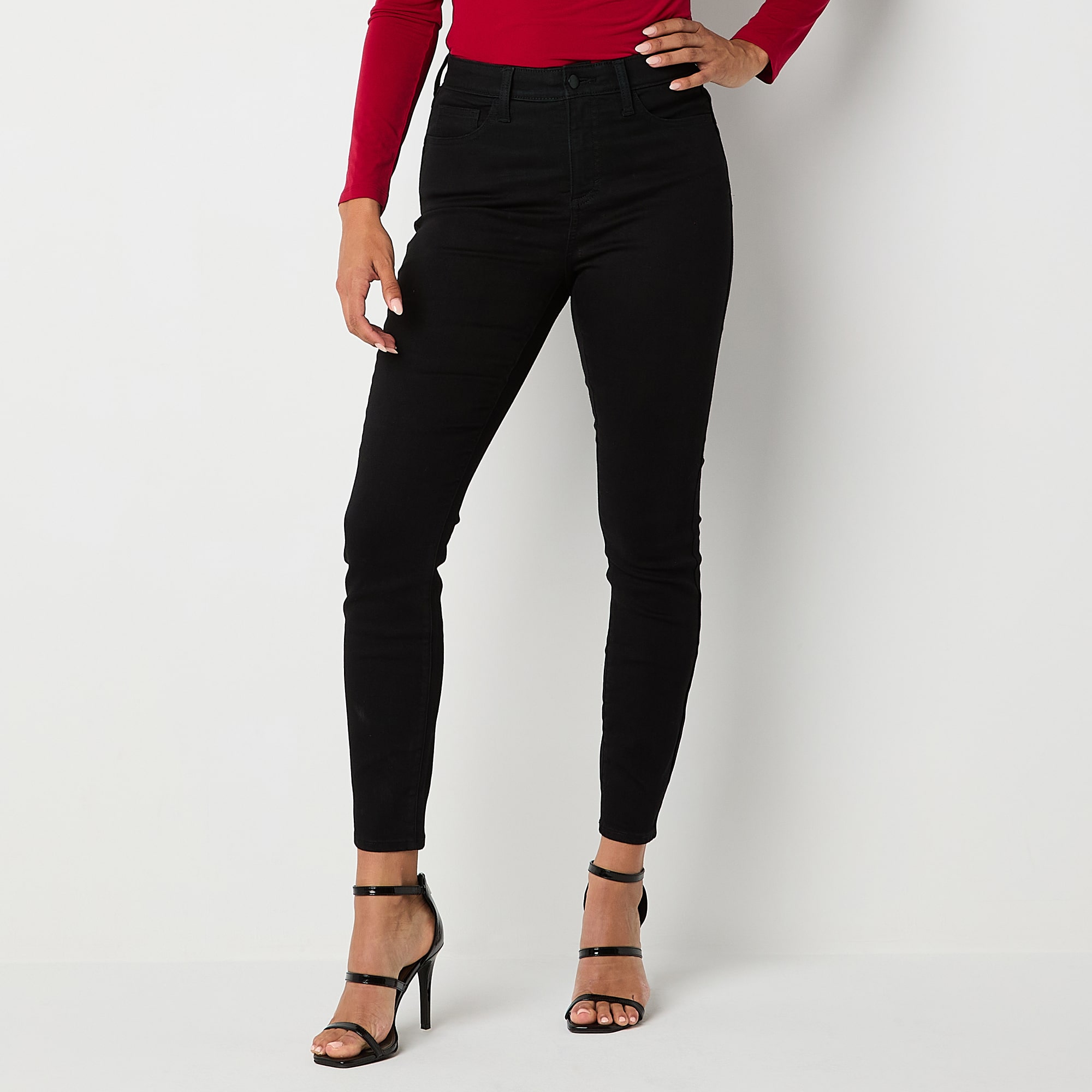 Bold Elements Womens High Rise Skinny Fit Jean