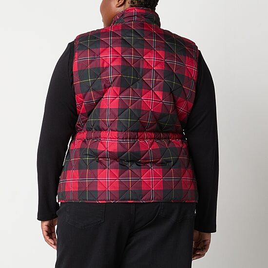 St. John's Bay Womens Plus Heavyweight Quilted Vest