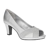 silver dress shoes size 12 wide Bravo Prom 1 Dress Loafer, Silver