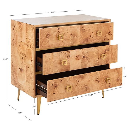 Safavieh Katia 3-Drawer Chest