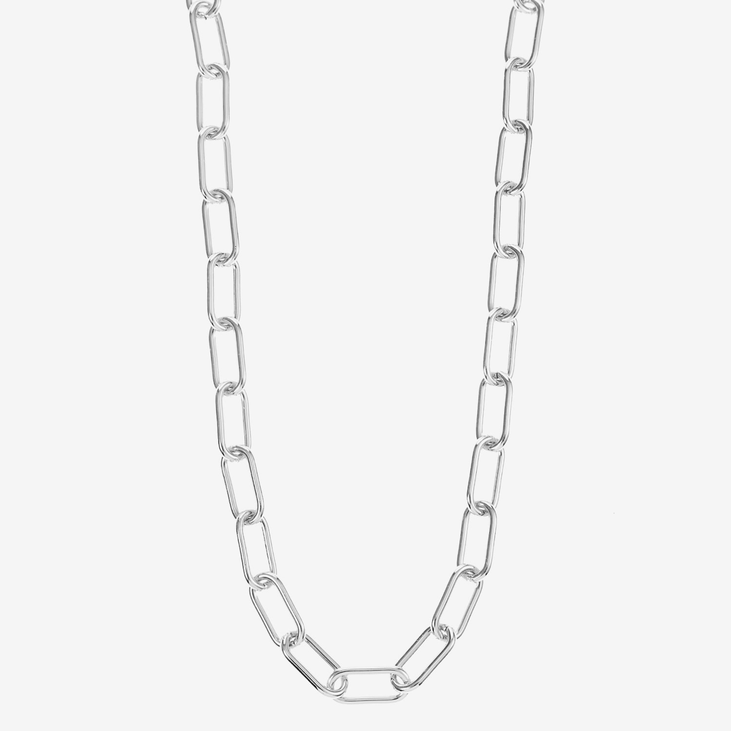 Liz Claiborne Womens 17 Inch Paperclip Chain Necklace