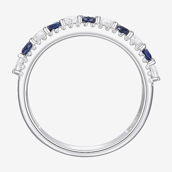 Womens Lab Created Gemstone 14K Gold Over Silver Stackable Rings