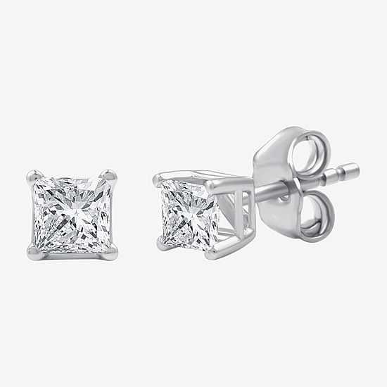  5/8 CT. T.W. Lab-Grown (G / Si1-Si2) Diamond  Princess-cut Stud Earrings in 10K or 14K Gold