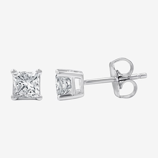  5/8 CT. T.W. Lab-Grown (G / Si1-Si2) Diamond  Princess-cut Stud Earrings in 10K or 14K Gold