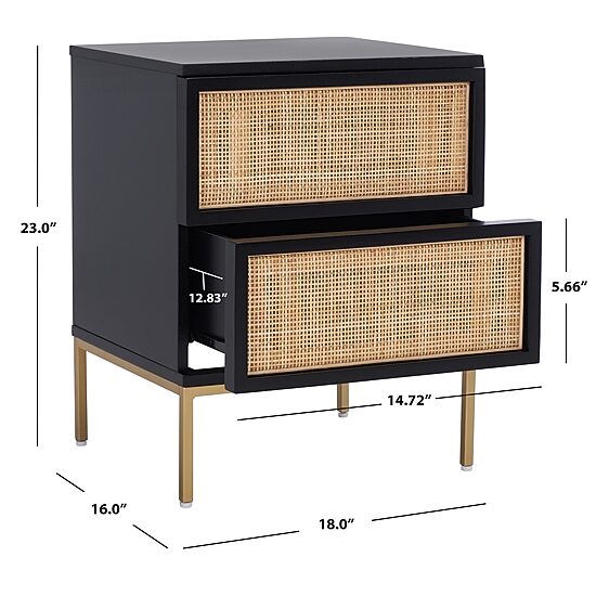 Safavieh Zadie 2-Drawer Nightstand