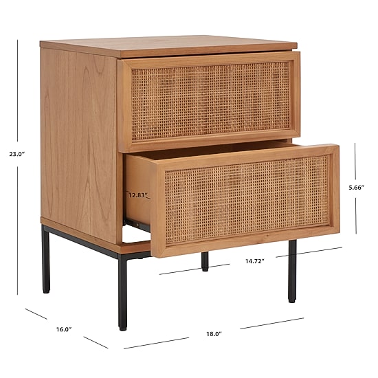 Safavieh Zadie 2-Drawer Nightstand