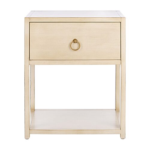 Safavieh Yudi 1-Drawer Single Shelf Nightstand - White