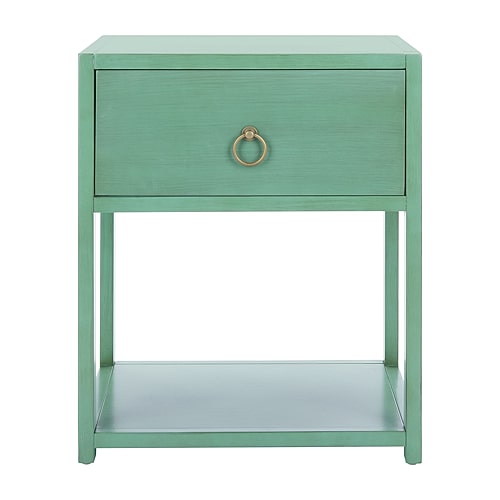 Safavieh Yudi 1-Drawer Single Shelf Nightstand - Blue