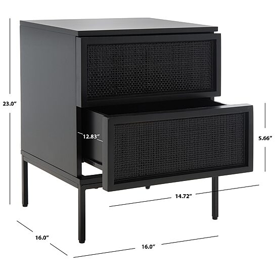 Safavieh Zadie 2-Drawer Nightstand