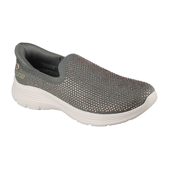 Skechers Hands Free Slip-Ins Martha Stewart Bedford Genuine Gem Womens Slip-On Walking Shoes