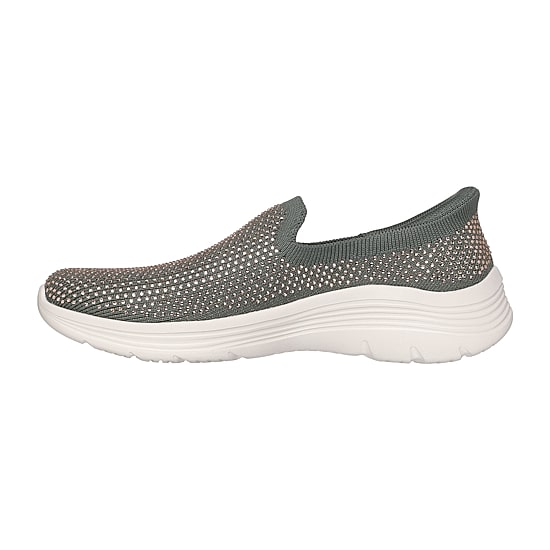 Skechers Hands Free Slip-Ins Martha Stewart Bedford Genuine Gem Womens Slip-On Walking Shoes